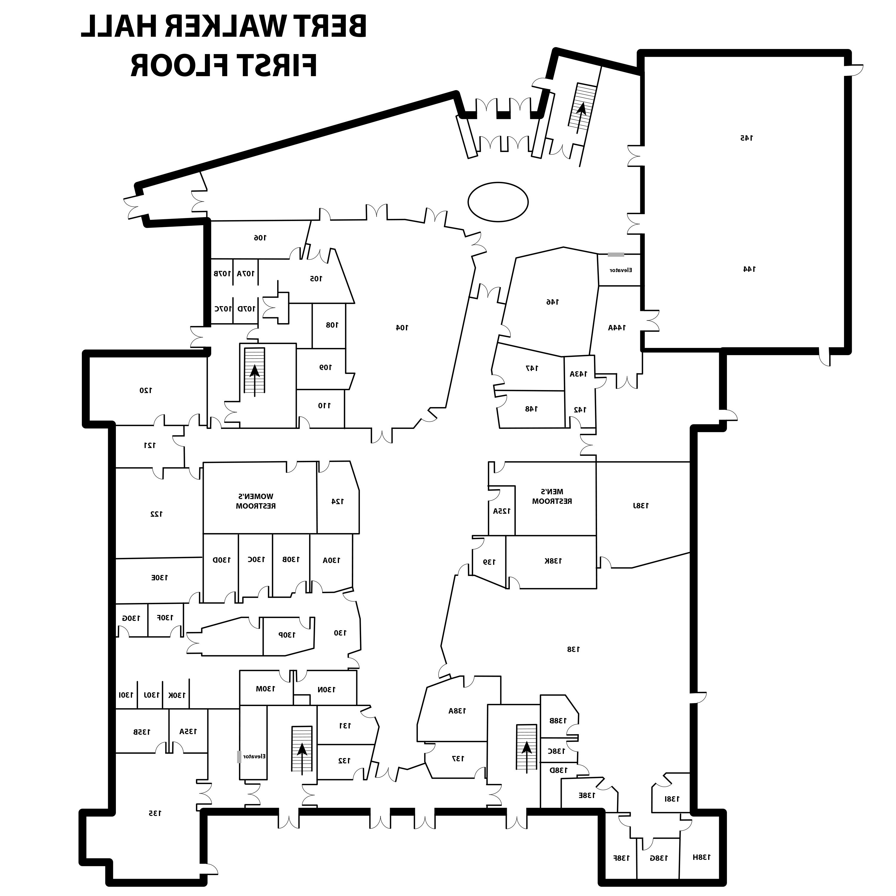 Walker Hall Floorplan First Floor